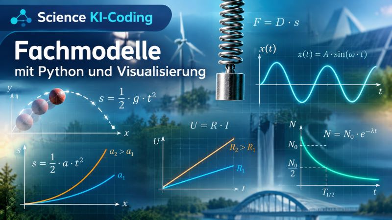 Vorschaubild: Science AI-Coding: Fachmodelle mit Python und Visualisierung